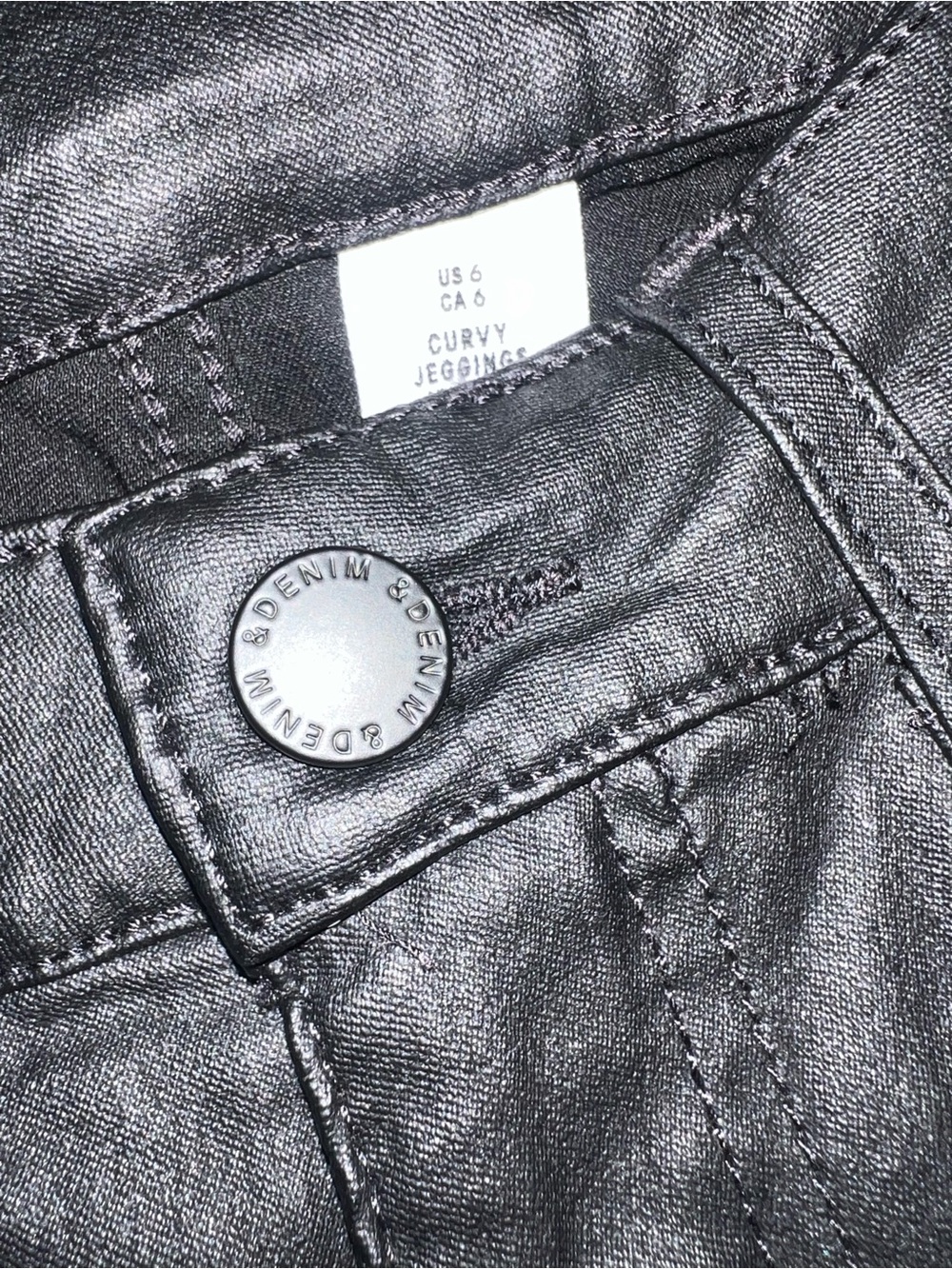 Black pleather pants size 6 women’s skinny sexy